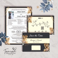 [ 2-3 H FINISHED ] Wedding Invitations Free Plastic & Name Labels Can Use 1 Photo
