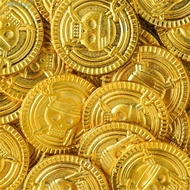 HUBERT Pirate Gold Coins, Plastic Party Decoration Fake Gold Treasure, Game Decoration Game Coin Gol