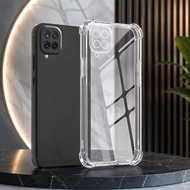 Samsung A12 / M12 / A22 4G / A22 5G / M32 black tpu case vs transparent flexible to limit falling