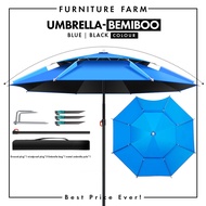 F&F: Outdoor Big Fishing Umbrella Camping Khemah Payung Memancing Besar Beach Rainproof