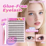 Glue-Free Application 100–120 Cluster Eyelash Extension Reusable Waterproof