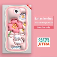 Jinouwe Samsung S10 S20 Plus Ultra FE S21 S22 5G J2 J7 Prime Pro 2017 Phone case Cinnamon roll patte