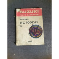 SUZUKI Copian Catalog Part Book Rare Rc100Dg Rc100 DgSUZUKI