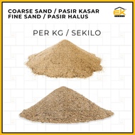 1KG Fine River Sand (Pasir Halus) / Course River Sand (Pasir Kasar) - Sekilo Grade A Pasir Halus / K