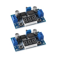 2pcs LM2596 Adjustable Voltage Regulator 4.0-40V to 1.25-37V DC 36V to 24V to 12V to 5V Variable Vol