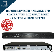 REFORCE DVD-55B Karaoke DVD Player With Mic Input &amp; Key Control &amp; HDMI output