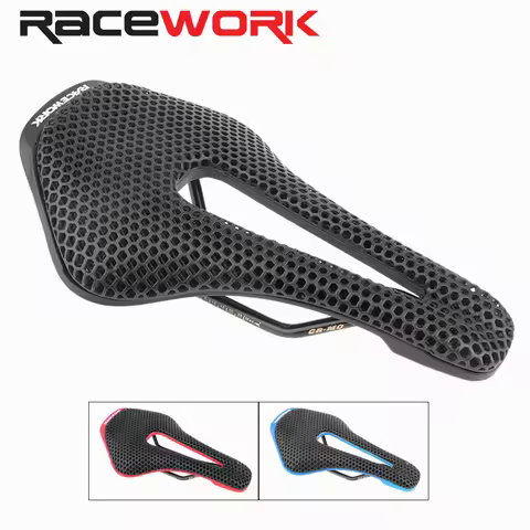 3D Printed Honeycomb Bike Saddle, Soft Comfortable Seat Cushion for MTB & Road Bike