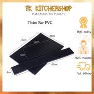 [Wholesale] Rubber Bar Cup Mat 45x30cm - Mat 60x8cm - Mat 15x30cm - Black bar mat