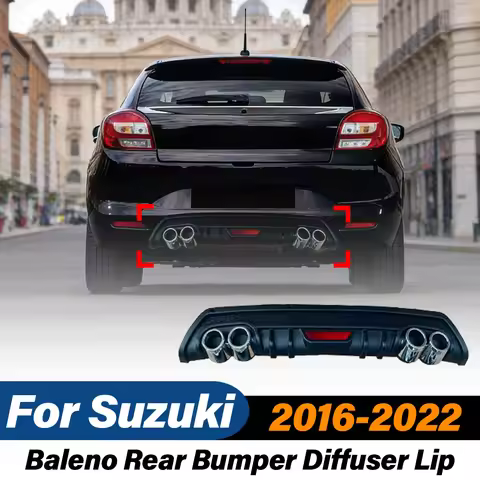 For Suzuki Baleno WB1 WB32S WB42S 2016 2017 2018 2019 2020 2021 2022 Rear Bumper Diffuser Lip Sports