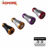 ADMORE Spinning Reel Handle, 18mm Lightweight Reel Handle Knob, Premium Aluminum Alloy Corrosion Res