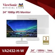 Viewsonic Monitor VA2432 H-W / 24” / Full HD / IPS panel / 100 Hz /  1 ms  (จอมอนิเตอร์)