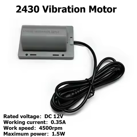 12V vibration motor 2430 (R260) massage belt, cushion vibration motor, flat base, food attraction vi