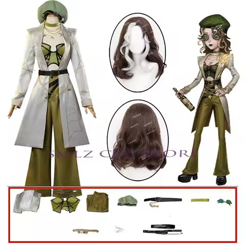 Game Identity V Barmaid Cospaly Demi Bourbon Cosplay Costume Trench Uniform Suit Halloween Party Ani