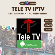 TeleTV Lifetime IPTV application can use in Android Phone / TV / Projector