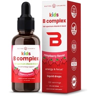 NutraChamps Vitamin B Complex 2oz for Kids, B1, B2, B3, B6, B7, B9 & Methyl B12, Kids B Complex Liqu