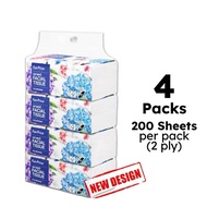 play.home NTUC Fairprice Soft White Facial Tissue (2ply) 4s x 200sheets