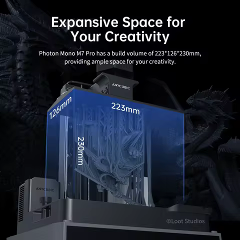 ANYCUBIC Photon Mono M7 Pro 14K Mono MSLA 3D Printer 10.1'' LCD Resin 3D Printer Speed Up to 170mm/h