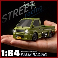 QPFKHT85 1:64 RC Truck, LED Lights 4WD RC Drift Car,  2.4G High Speed Rechargeable Mini RC Car Kids 