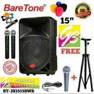 Speaker Portable Meeting Baretone 15 inch 15bwr 250 watt Free stand da