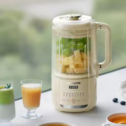 Joyoung 1.2L Soymilk Maker with Soundproof Cover, Quiet Blender, Rice Paste Maker, Household Fully A