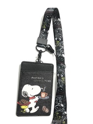 SNP BB  สายคล้องคอ สายคล้องบัตร ที่ใส่บัตร ซองใส่บัตร พร้อมสายคล้องคอ ลาย SNOOPY BB   งานดี สวยงาม ส