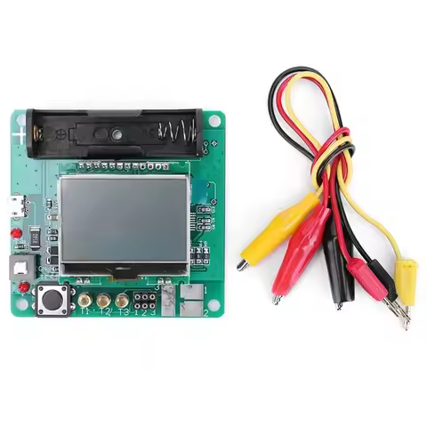 ABSE-1Set 3.7V ESR Meter Lithium Battery Inductance Capacitance Meter DIY MG328 PC+Metal