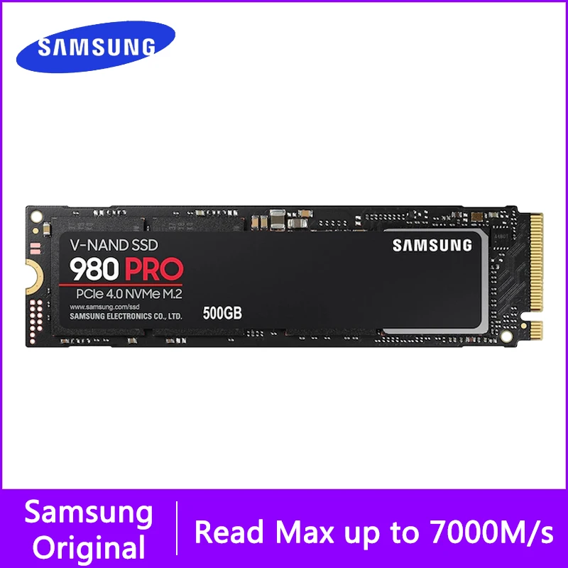 SAMSUNG 980 PRO NVMe M.2 SSD Hard Disk 500GB ภายใน Solid State Drive 1TB PCIe 4.0 NVMe M.2ไดรฟ์ปากกา