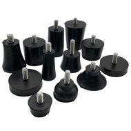 Absorbing Shock 4 Pieces Adjustable Machine Feet, M6/M8/M10, Anti-Slip Rubber Base, Vibration & Nois