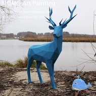 MO Z2 Bucks Deer Geometric Origami 3D Three-Dimensional Paper Model Paper Carving Three-Dimensional 