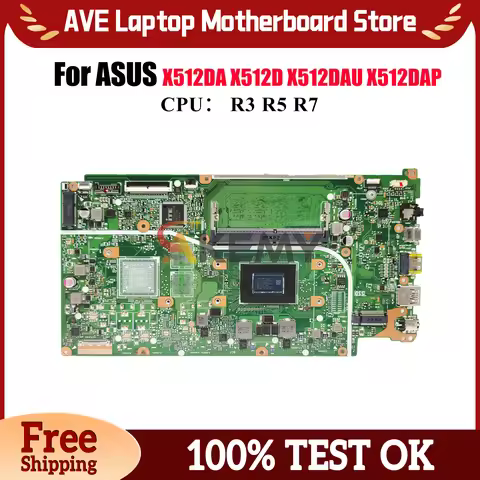 X512DA Laptop Motherboard For ASUS VivoBook X512DAP M512D V5000d X512DAU X512DK M5050D X512D X512DA 