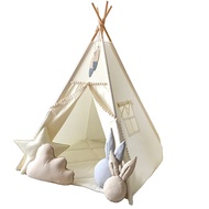 Indoor Kids Tent Playhouse Cotton Canvas Girl Princess Baby Doll House Indian Tent