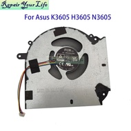 HL Laptop Cooling CPU Fan For ASUS Vivobook 16 K3605 N3605 H3605 K3605VC N3605ZU Cooler Radiator Fan
