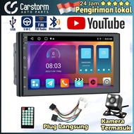 Carstorm Car Radio 7 inch YouTube WIFI Head Unit MP5 Stereo Car Bluetooth 2 Din FM ISO