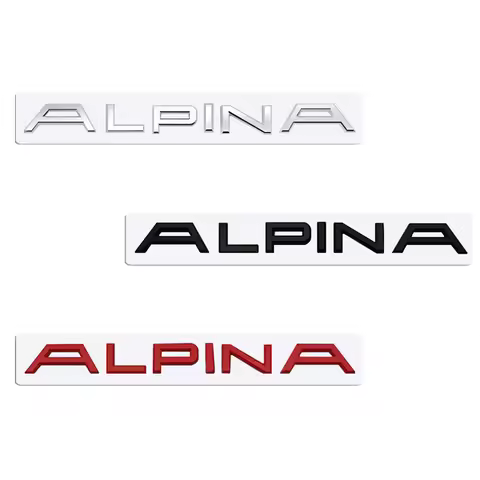 Metal 3D Badge Logo Car Rear Trunk Body Sticker Emblem For BMW ALPINA M E34 E36 E60 E90 E46 E39 E70 
