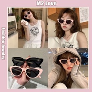 Korean Style Small Frame Sunglasses Simple Black Street Style Sunglasses Retro Cat Eye Glasses UV400