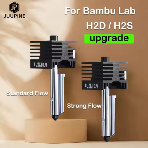 For Bambu Lab H2D Hotend HF 0.4 0.6 Strong Flow Fast Printing Upgrade Hotend Quick Swap Nozzle For B