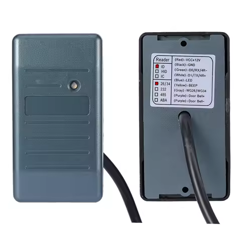 Security for RFID EM ID Card Access Control Reader 125KHz Wiegand 26 Waterproof JS WG26/34 Card Read