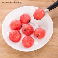 peoplestechnology Melon Watermelon Ball Scoop Fruit Spoon Ice Cream Sorbet Stainless Steel Double-end Cooking Tool Kitchen Accessories Gadgets PLY