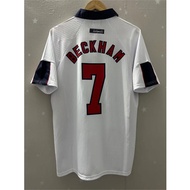 BECKHAM jersey 1998 England jersey OWEN Top Quality Retro Soccer Jersey custom T-shirt Football Jers