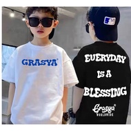 Grasya Worldwide Clothing Text Design T-Shirt "EVERYDAY IS A BLESSING" cotton oversized printed