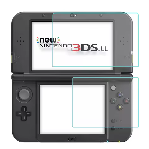 2PCS Tempered Glass for Nintendo New 3DS XL/LL Screen Protector Protective Glass for New 3DS XL LL (
