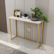 Light Luxury Entrance Corridor Desk Wall Storage Table Entrance View Modern Strip Entrance Table Liv