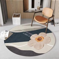 HL0701 Round Carpet Size 100 cm Modern Round Carpet Motif Aesthetic Velvet Round Carpet