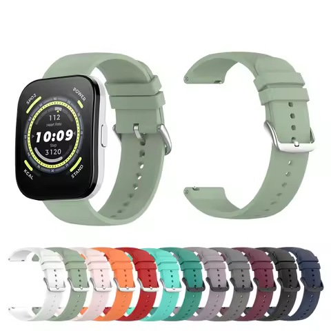 22mm Soft strap for Amazfit BIP 5 Portable Rubber Band for Amazfit GTR 4 3 2 2E Outdoor Running band