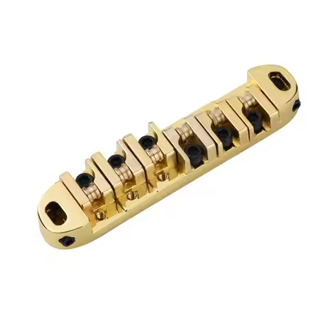 Zinc Alloy Guitar Roller Bridge​ ​Silver/Gold ​Locking Roller For ​LP Style Bridge​ Saddle Replaceme
