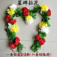 Qingmingming Shang Grave Sweeping Silk Flowers Holding Flowers Gravestones Chrysanthemum Fake Flower