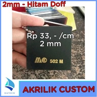 Akrilik Custom 2mm Hitam Doff 2 mm Laser Cutting Marga Cipta