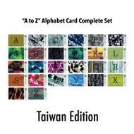 [1 Set of 26 Cards] Starbucks Card Taiwan Alphabet A to Z Complete 2017