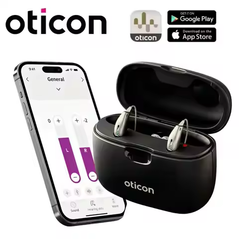 Rechargable Oticon Zircon 1 miniRITE T R bluetooth 48 Channels Hearing Aid Programmable Digital-Mild