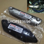 READY STOCK GREY BLACK EXHAUST COVER MUFFLER PROTECTOR YAMAHA Y125Z Y125 Y125ZR 125Z